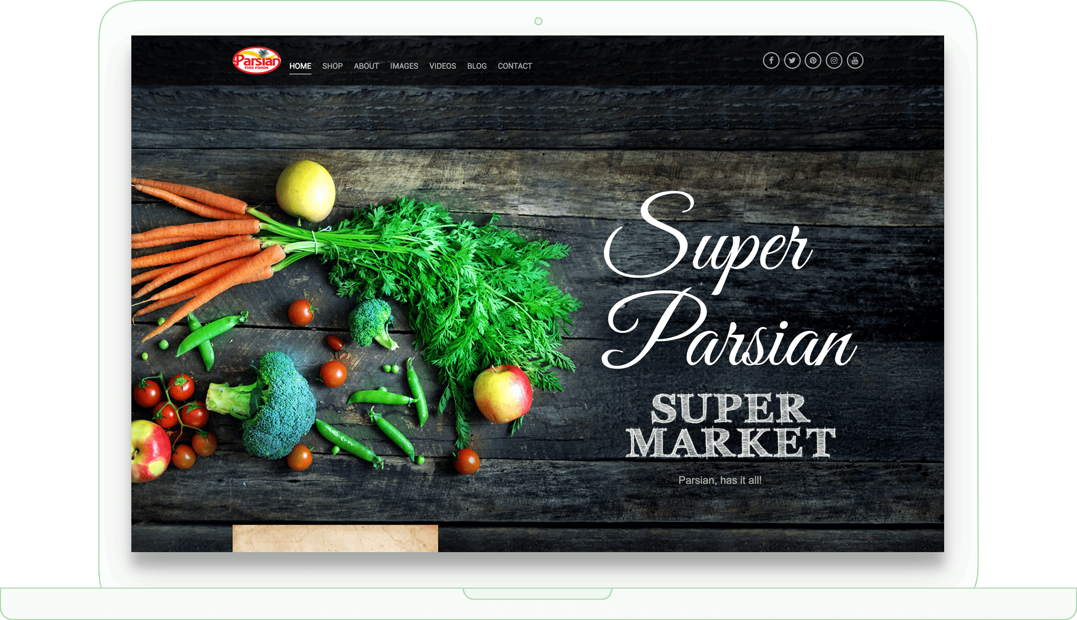 Super Parsian Website Design