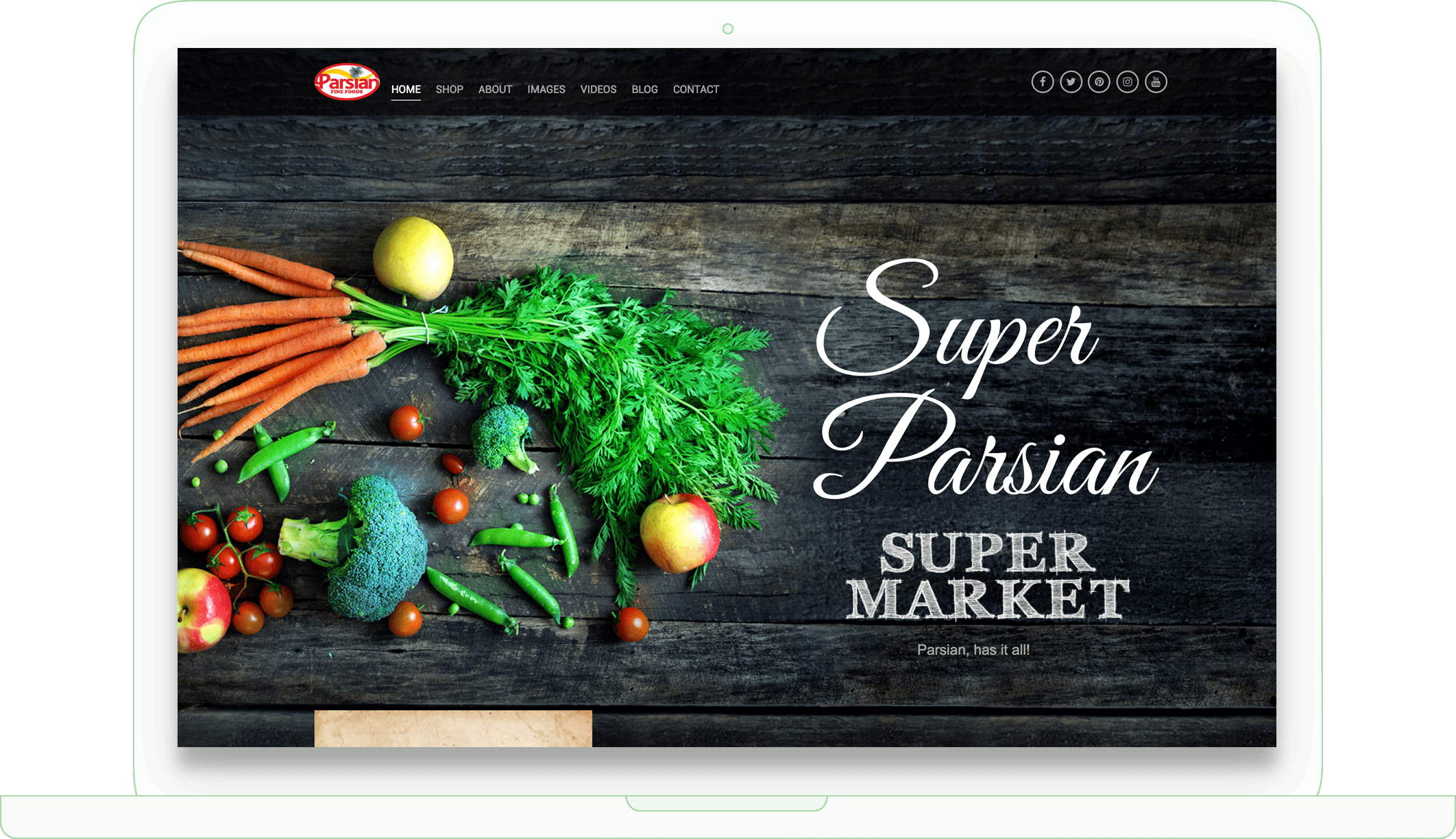 Super Parsian Website Design Super Parsian Website Design