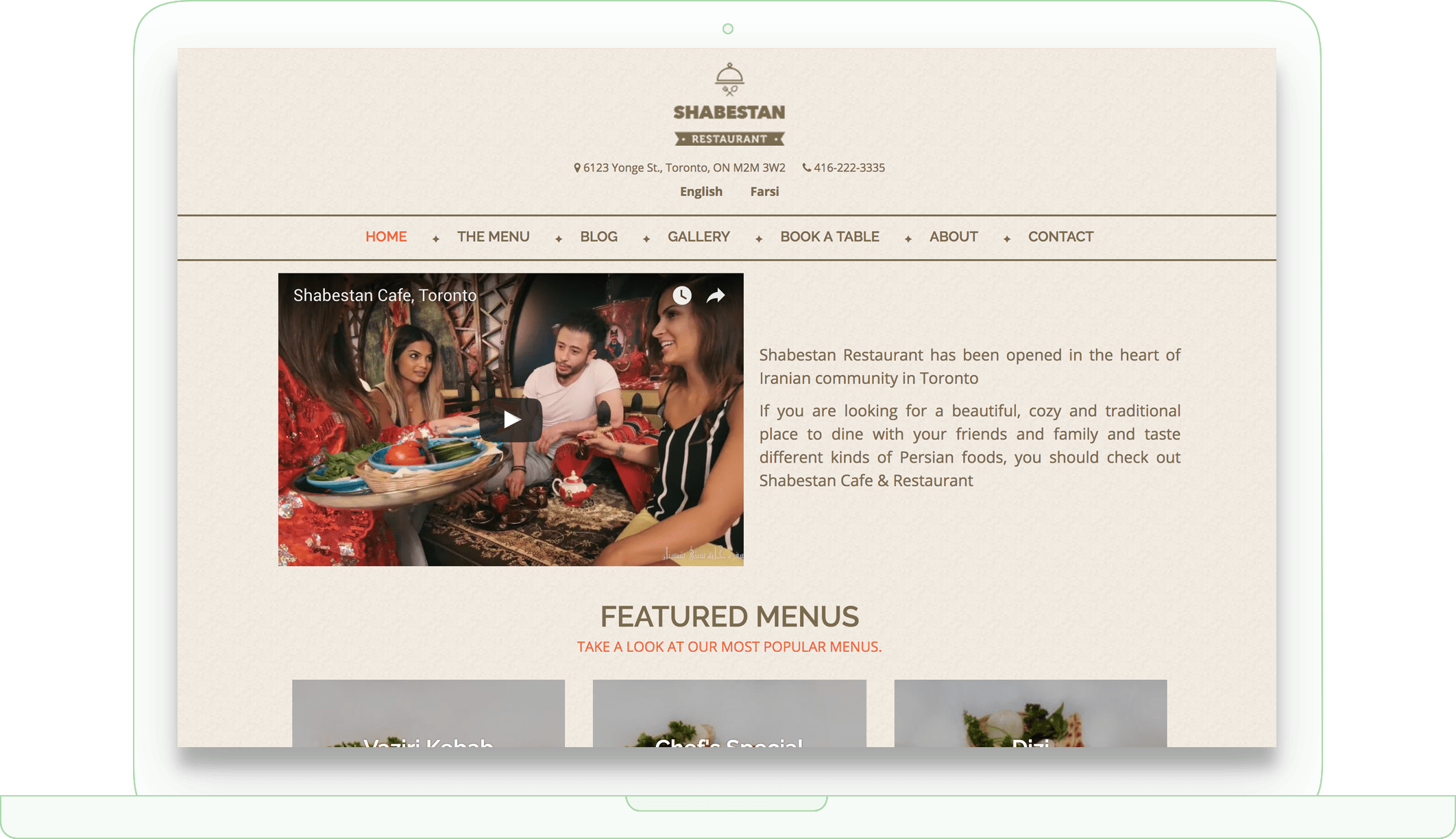 Shabestan Restaurant Responsive Web Design in Tehran Iran by milaniz Shabestan Restaurant Responsive Web Design in Tehran Iran by milaniz