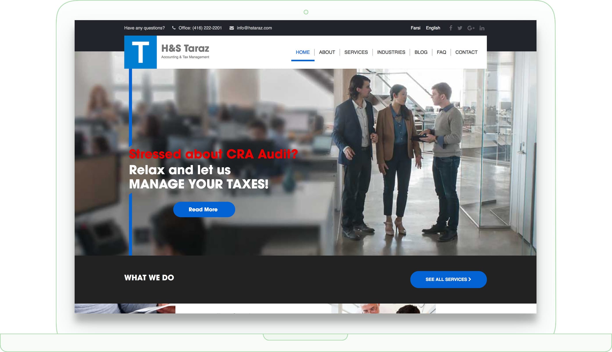 H&S Taraz Responsive Web Design in Tehran Iran H&S Taraz Responsive Web Design in Tehran Iran